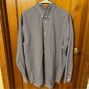 Snap-On Tools Maroon/White Long sleeve button down